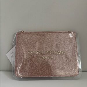 Coach Dreams Sunset Glitter Cosmetic Bag
